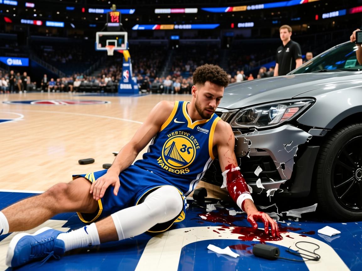 勇士队后卫意外遭遇路口事故伤病  第3张