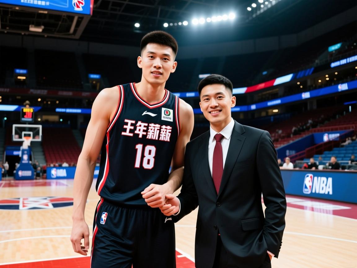 包含曝王哲林三年顶薪续约上海上赛季场均14.8分8篮板的词条